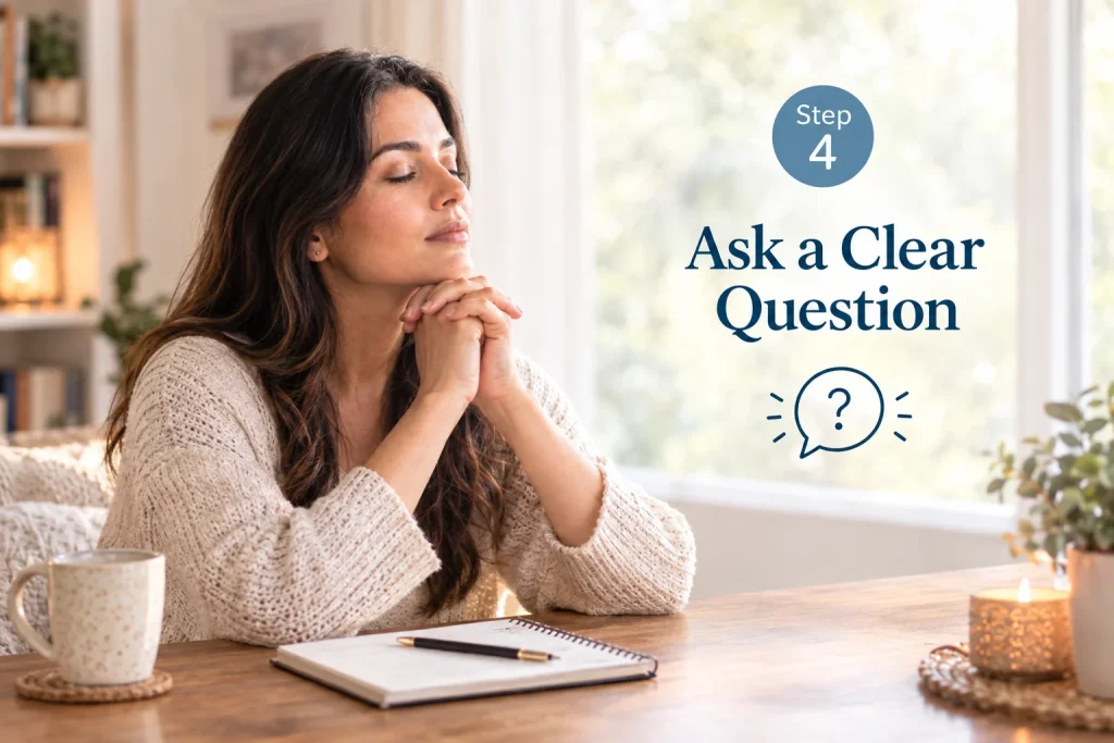 Ask a clear question when connecting with spirits
