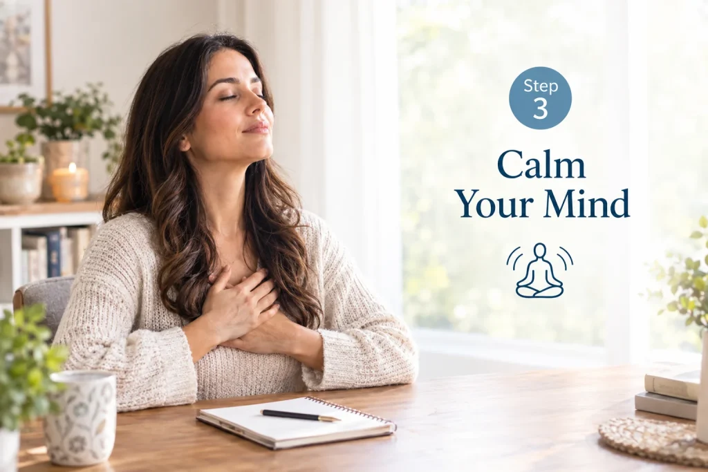  Calm your mind before connecting with spirits
