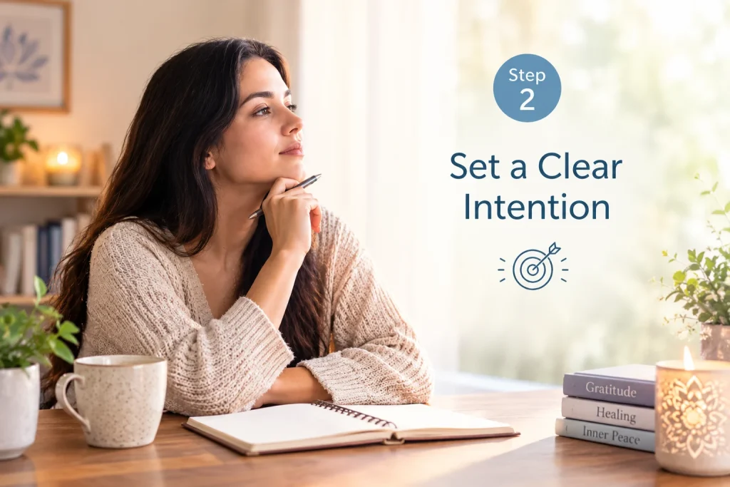 Set a clear intention for spiritual connection
